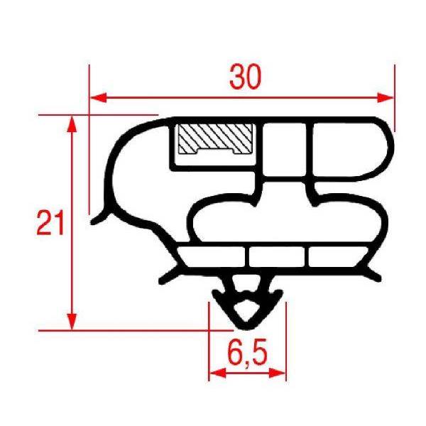 Guarnizione Ad Incastro Porta Frigo Electrolux Professional 4094152