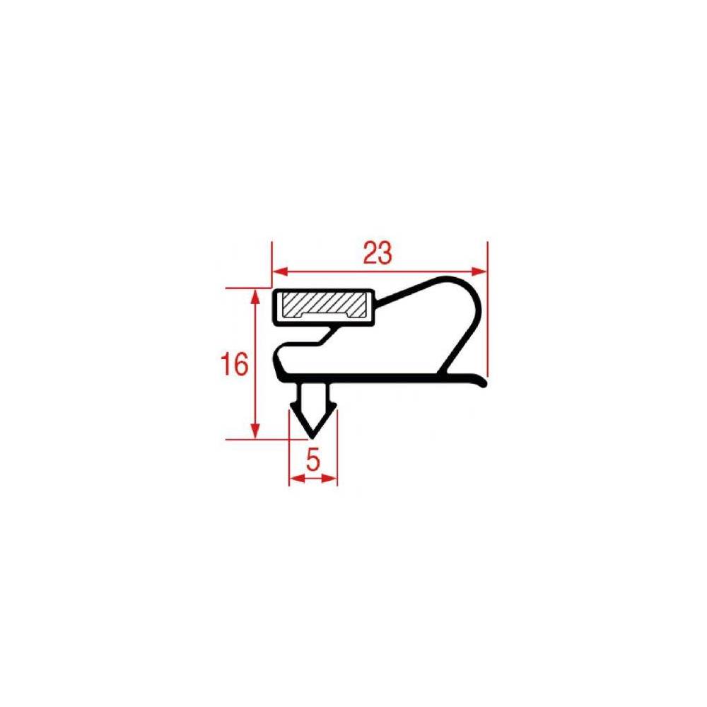Guarnizione Porta Armadio Frigo Ad Incastro 1525X720 Cold Master 5031363