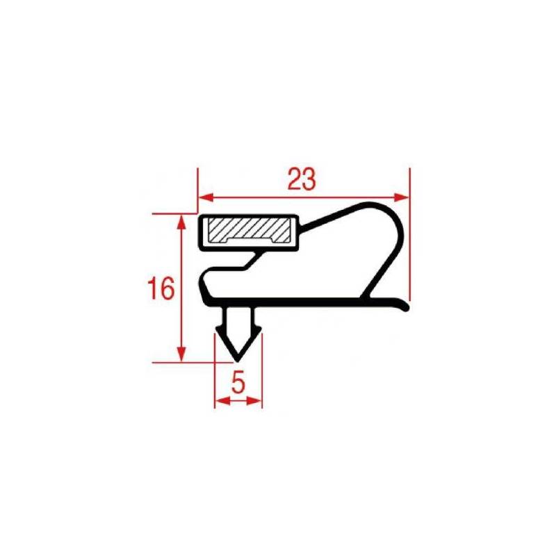 Guarnizione Porta Armadio Frigo Ad Incastro 1525X720 Cold Master 5031363