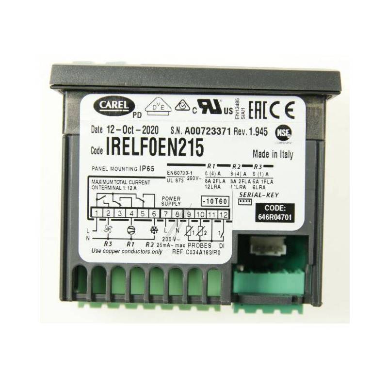Controllo Elettronico Carel IRELF0EN215 Frigo TN e BT 4091609