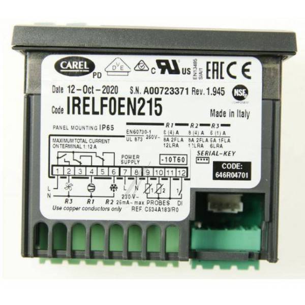 Controllo Elettronico Carel IRELF0EN215 Frigo TN e BT 4091609