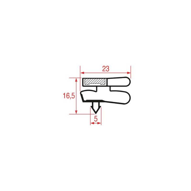 Guarnizione Porta Frigo Ad Incastro1686x722 mm Frigo Iarp 5137363