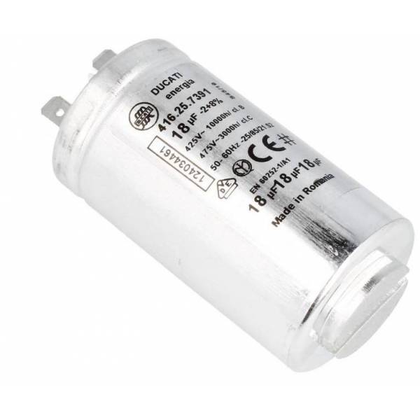 Condensatore,18uf Asciugatrice Lavatrice Electrolux 1240344604