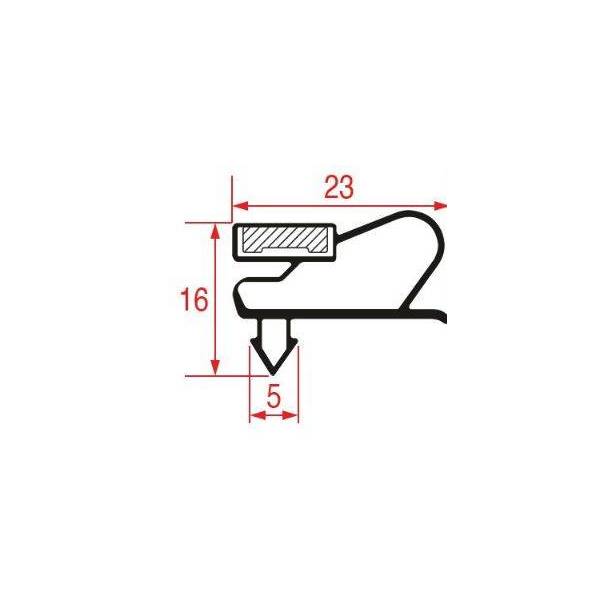 Guarnizione Porta Frigo Ad Incastro 1686x537MM Iarp 5028872