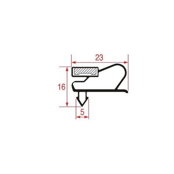 Guarnizione Porta Frigo Ad Incastro 1680x530MM Iarp 5175709