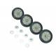 Kit 4 Ruote Rullo Completo Di Perno  Asciugatrice LG 4581EL2002L