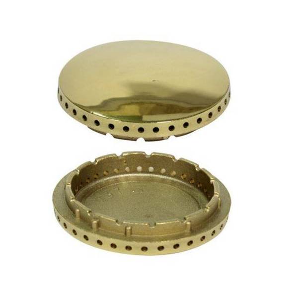 Spartifiamma Grande ø 75mm Ottone Lucido Areilos L0125