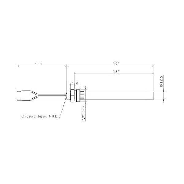 Candeletta Resistenza Accenzione 350W Stufa a Pellet 14701011