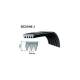 Cinghia 1225 J5 Dentata Lavatrice Candy  41039460