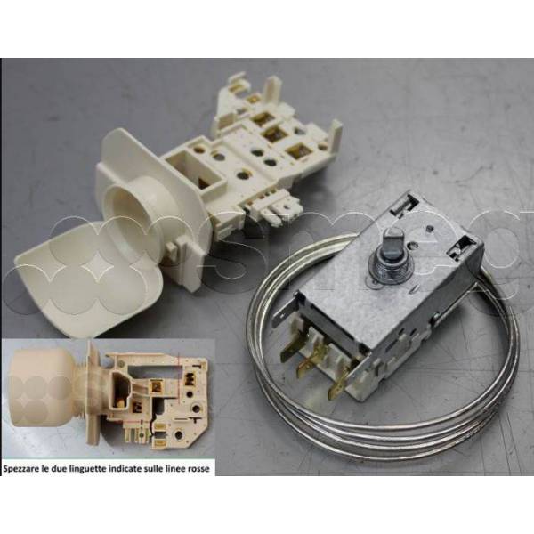 Termostato +Portalampada Smeg 698731743