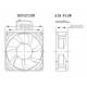 Ventilatore Assiale 80x80x28mm Per Stufa a Pellet 15W 28FR400