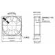 Ventilatore Assiale 120x120x25mm Per Stufa a Pellet 12Vdc 0,13A 28FR501