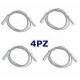 Kit 4 Pezzi Candeletta Di Accensione Piano Cottura Ariston Indesit C00052951