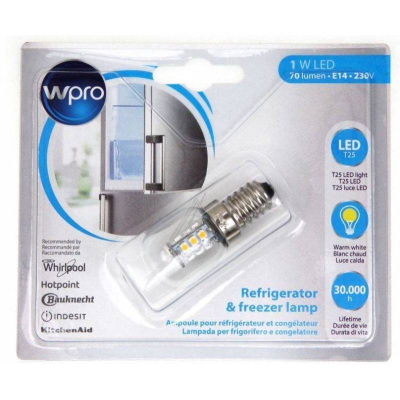 Lampadina Led 1W E14 230V Frigo Freezer Whirlpool 484000008964
