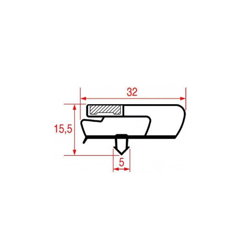 Guarnizione Ad Incastro 580X385MM 3186659
