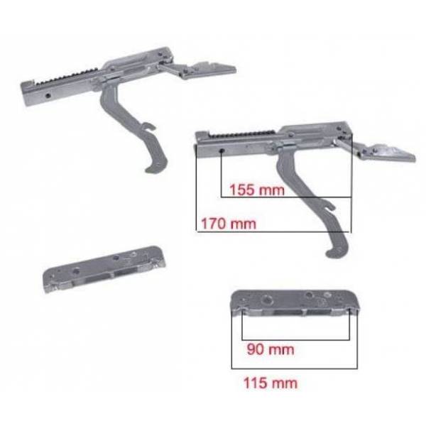 Kit Cerniere e Portarullo Porta Forno Rex Electrolux 50223858007
