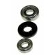 Kit 2 Cuscinetti 6204ZZ+6305ZZ+Anello Tenuta 28X62X10/12