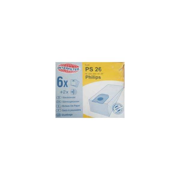 Sacchetti Aspirapolvere 6PZ Philips 000025-K