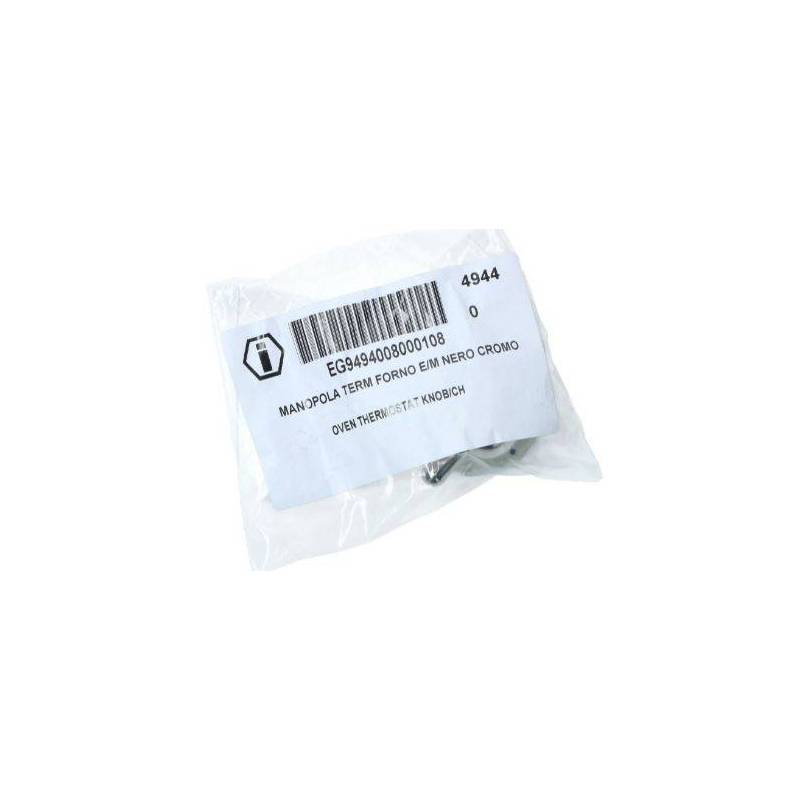 Manopola Termostato Nero Cromata Cucina Ilve G3610008