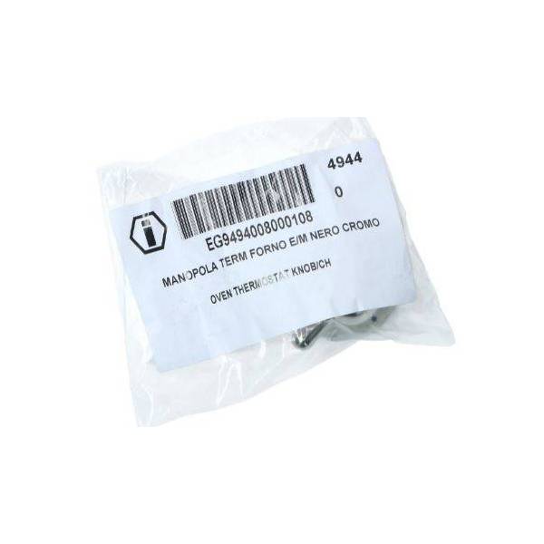 Manopola Termostato Nero Cromata Cucina Ilve G3610008